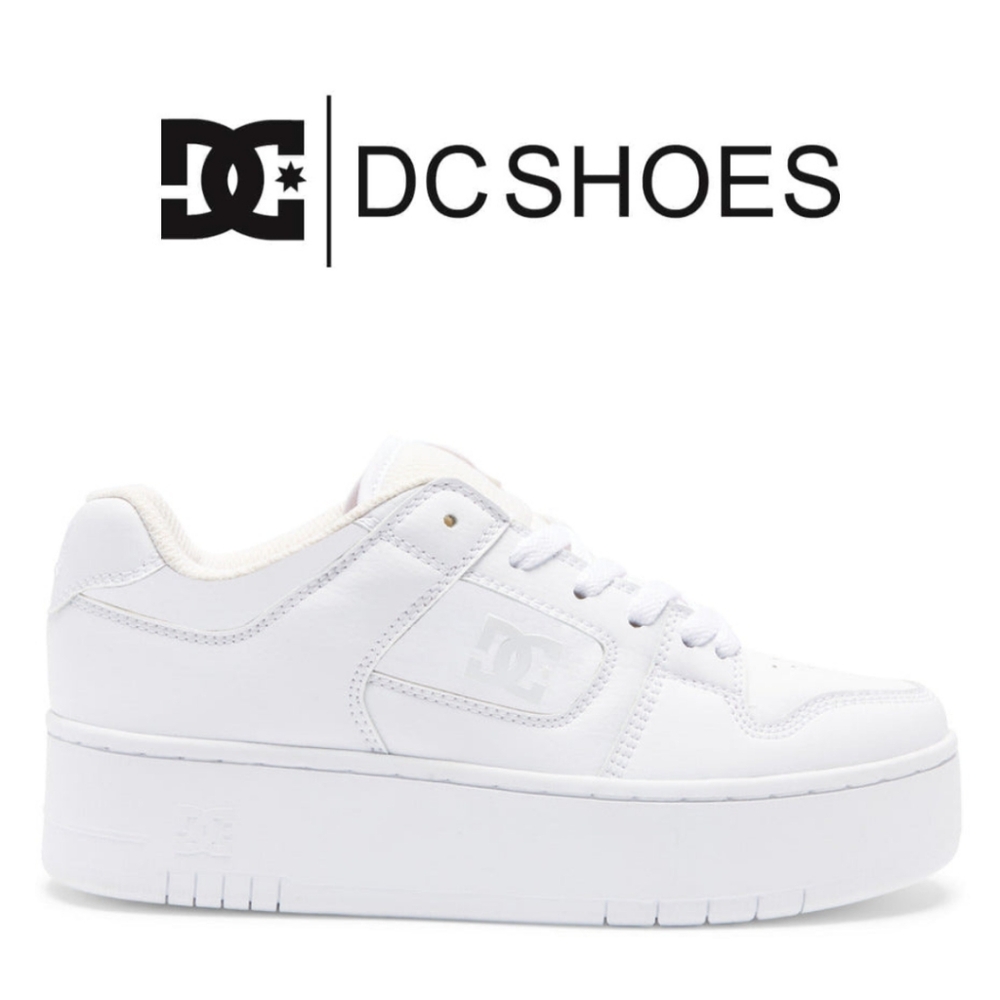 DC Shoes - Women's Manteca 4 Platform Shoes- White - Size 7